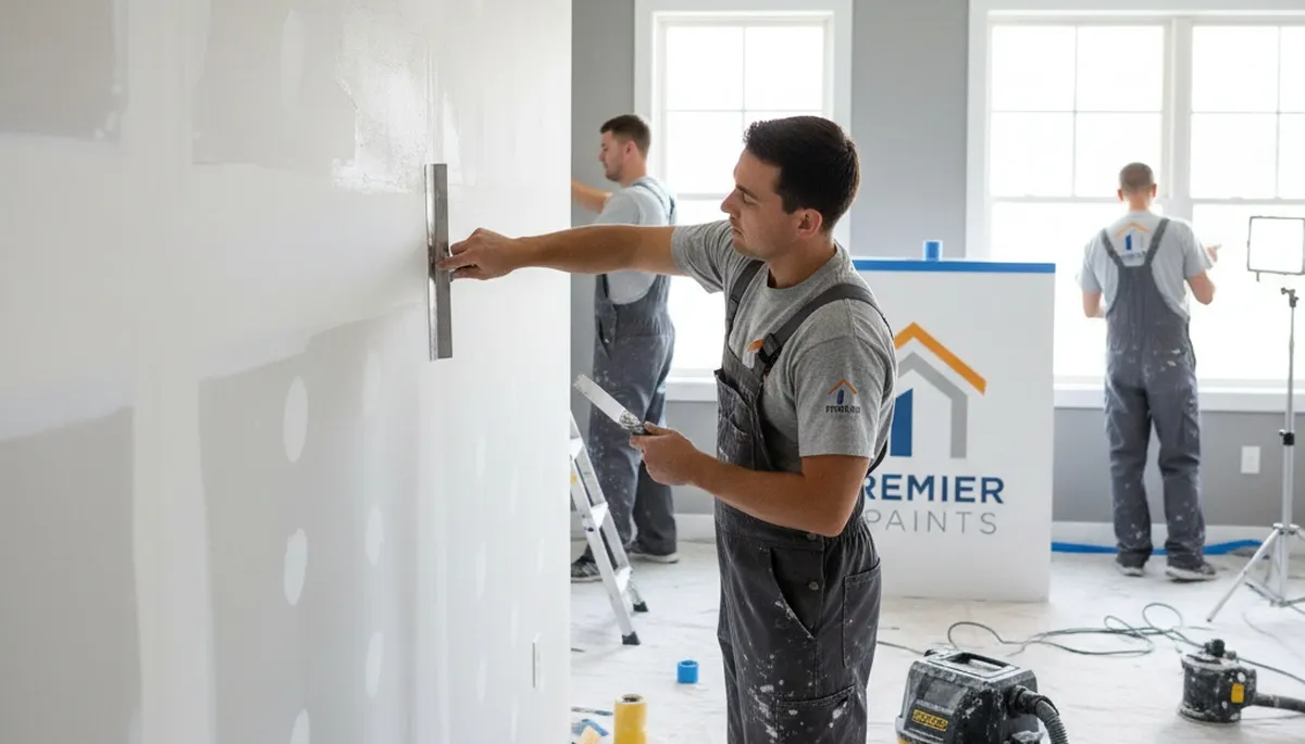 Professional drywall repair and wall restoration in West Palm Beach, FL home interior