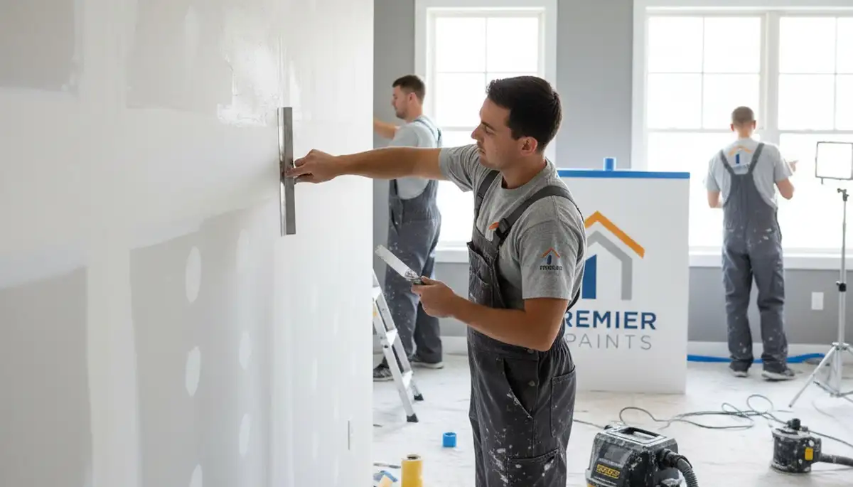 Professional drywall repair and wall restoration in West Palm Beach, FL home interior