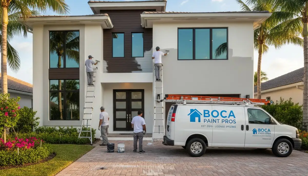 House painting contractor in West Palm Beach, FL providing professional interior and exterior painting services
