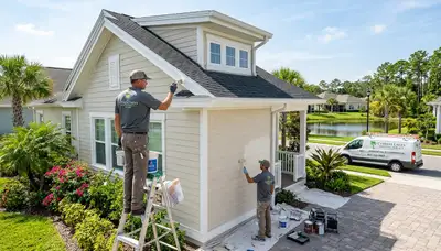 Professional house painters in West Palm Beach FL providing exterior and interior painting services