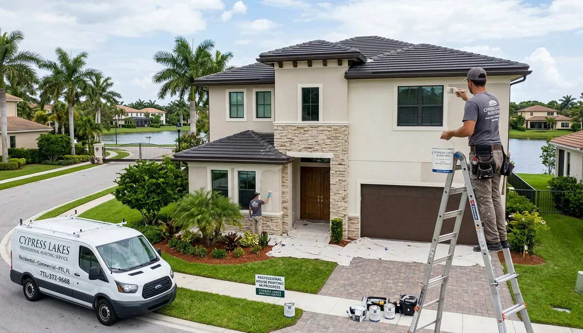 Professional house painters in West Palm Beach FL providing expert exterior and interior painting services