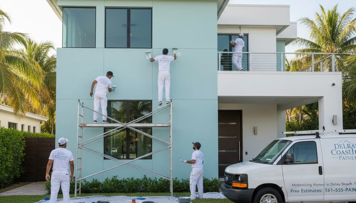 West Palm Beach, FL house painting contractor serving local homes with professional exterior painting services