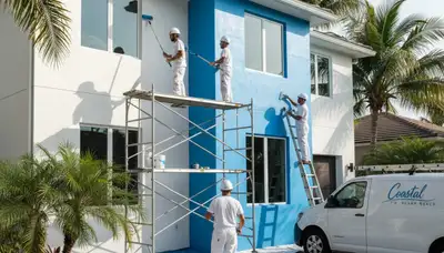 House painting contractor in West Palm Beach, FL providing exterior and interior painting services