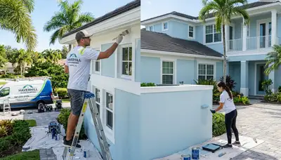 Professional house painters in West Palm Beach FL providing expert residential exterior painting