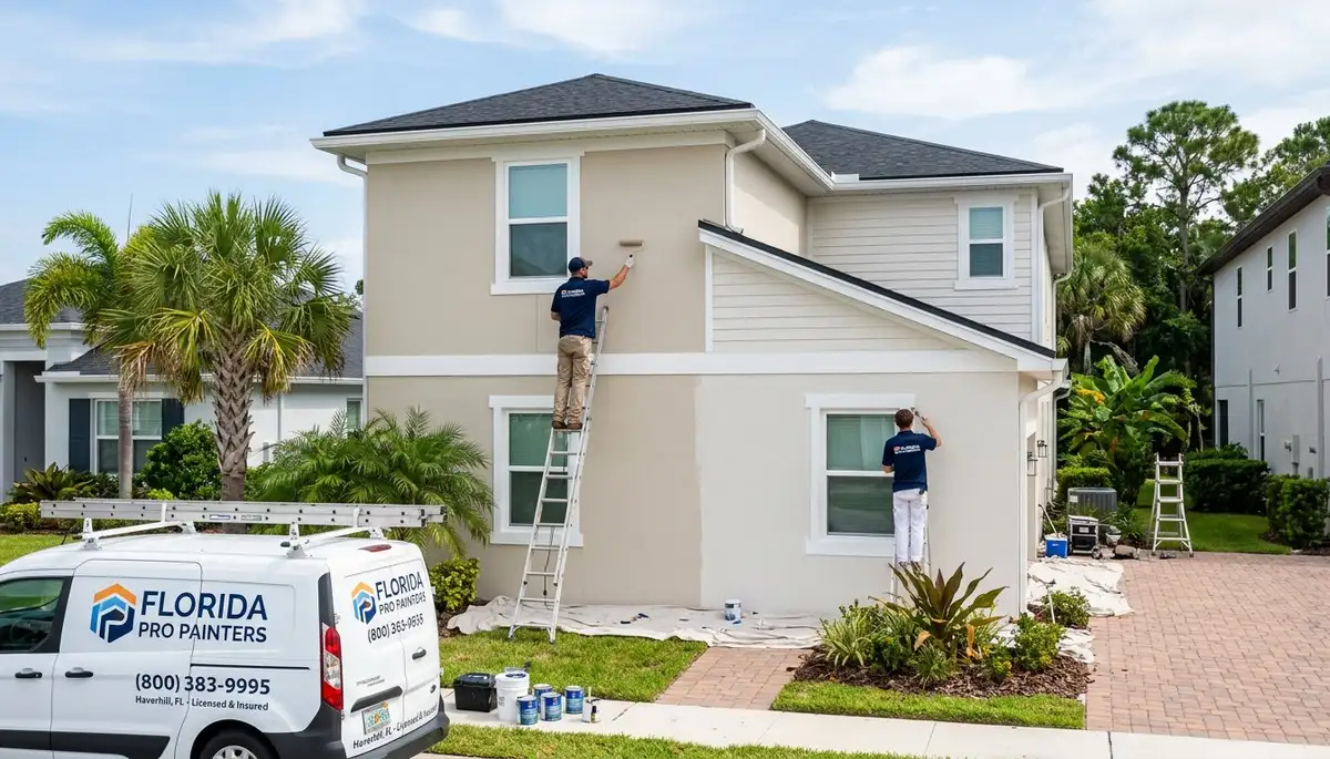Professional house painters in West Palm Beach FL providing expert home exterior painting services