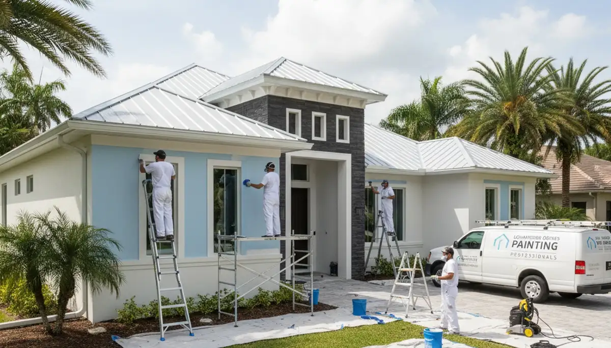 Professional house painting service in West Palm Beach, FL for residential exterior and interior painting