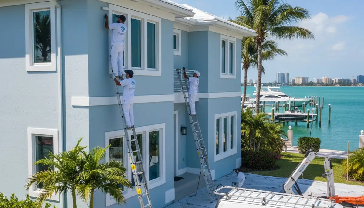 Professional house painters in West Palm Beach FL providing expert exterior home painting services
