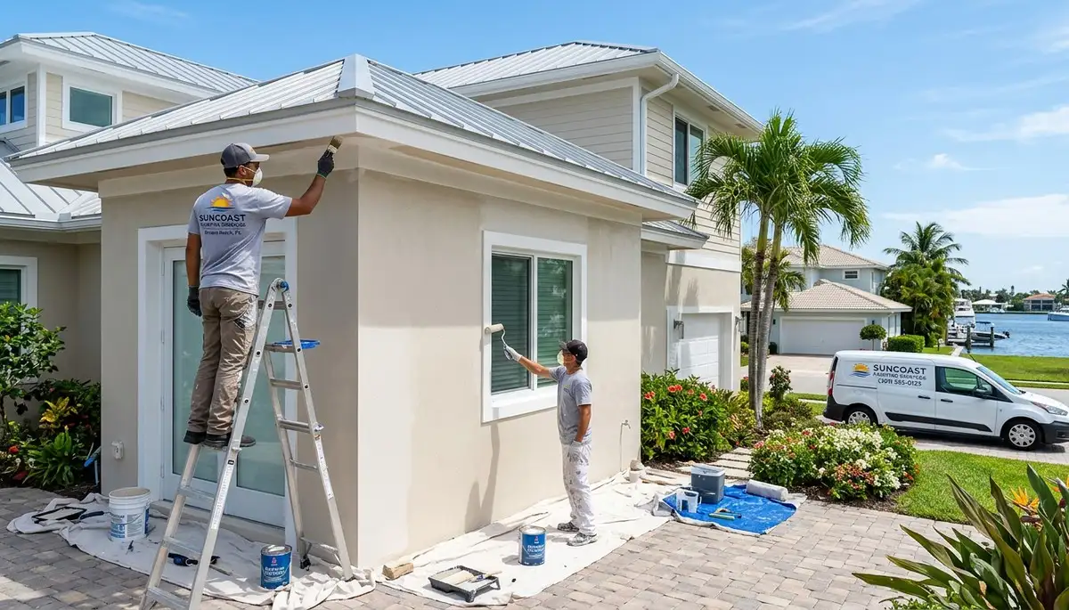 Professional house painting contractors in West Palm Beach FL enhancing home exteriors