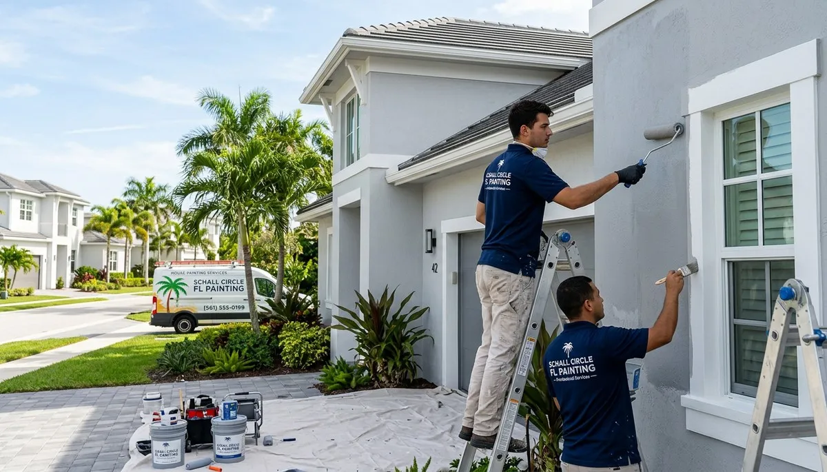 Professional house painters in West Palm Beach FL providing exterior home painting services