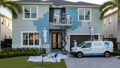 House painting contractors in West Palm Beach, FL providing professional exterior painting services