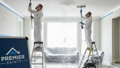 Professional popcorn ceiling removal in West Palm Beach FL by local house painting experts