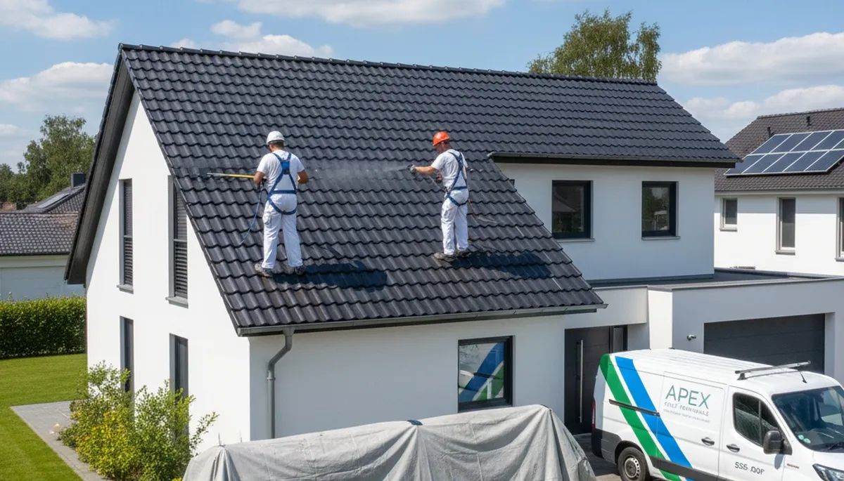 Professional roof painting in West Palm Beach FL with UV-resistant coating for coastal homes