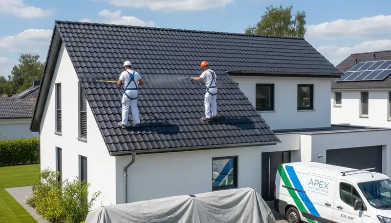 Professional roof painting in West Palm Beach FL with UV-resistant coating for coastal homes